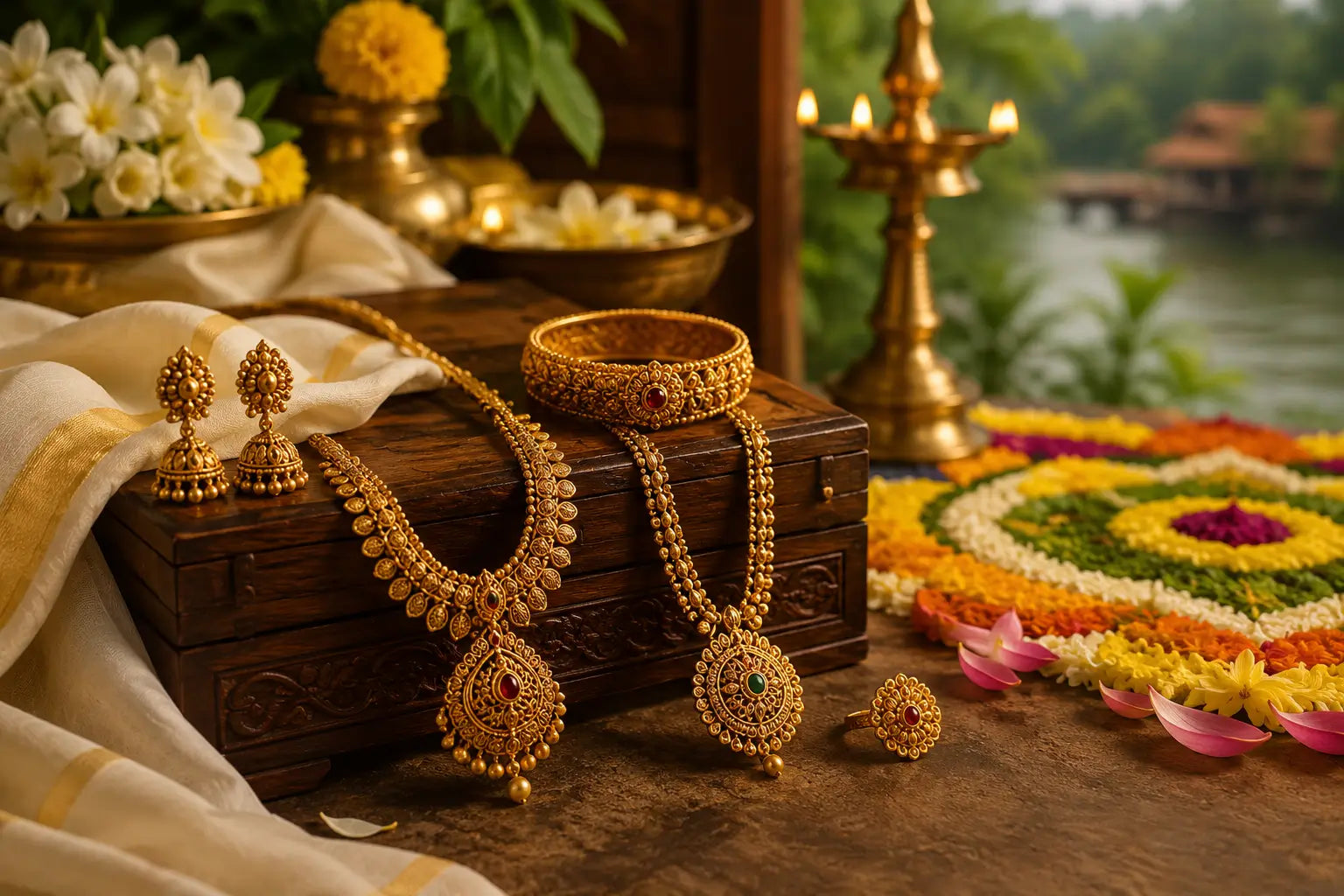 What Gold Jewellery Should I Wear for Onam Celebrations?