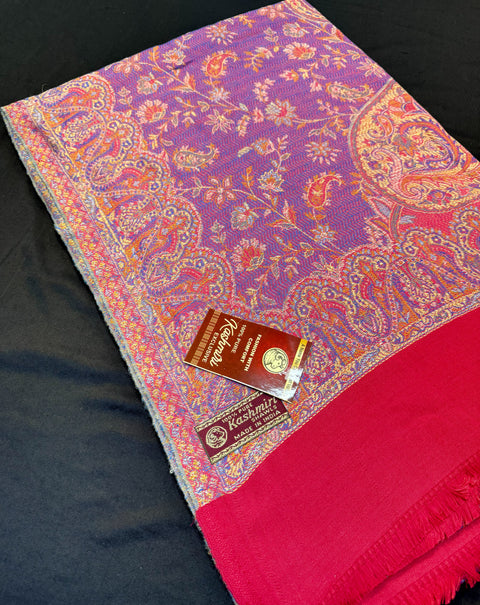 Women's Plain Pure woollen Kashmiri Shawl