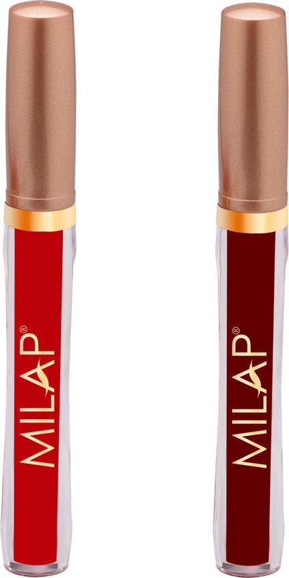 MILAP Bridal Sleek Matte Liquid Sindoor | Waterproof Sindur Quick Drying Formula With Long Sponge Tip Applicator (4 MLMaroon Sindoor)