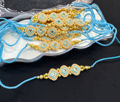 Rakhi Dhaaga Beautiful Stone Work (price per dhaaga )