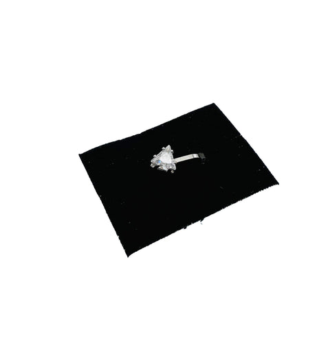 Silver stone nose stud( Without Piercing) Clip on