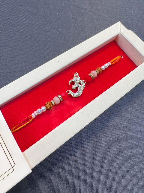 🕉️ design AD design Beautiful Stone Work Rakhi in nice box pack