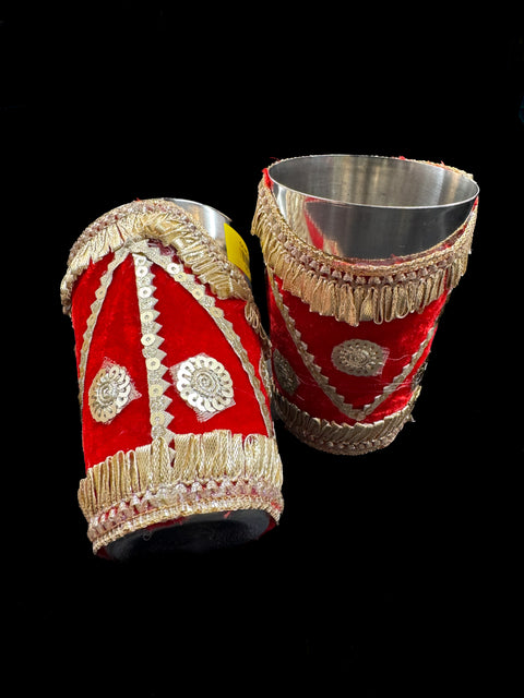 Steel glass with Beautiful Decorated work
