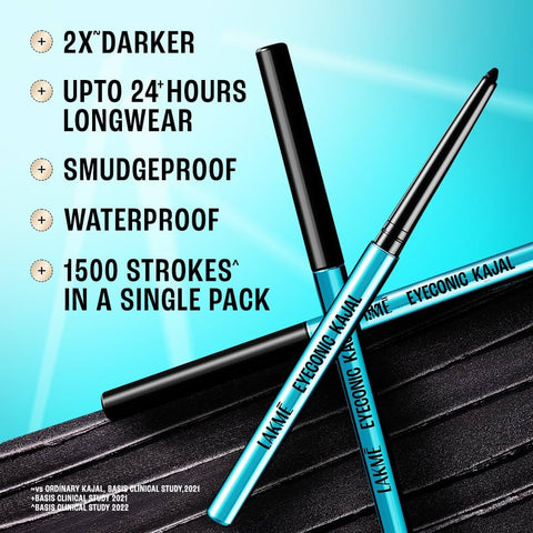 Lakme Eyeconic Kajal, Deep Black