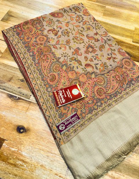 Women's Plain Pure woollen Kashmiri Shawl