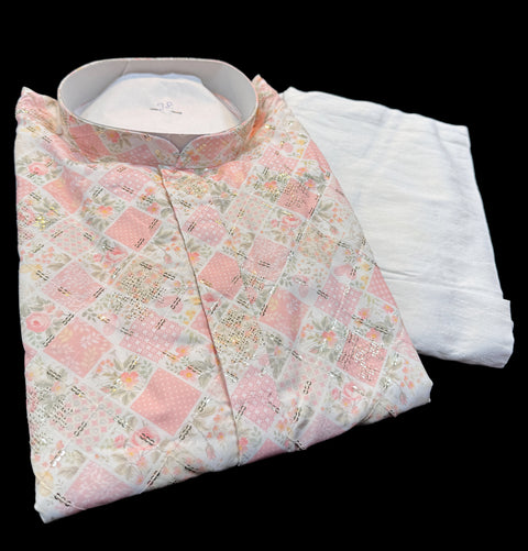 Cotton Rayon based very soft beautiful Print work with sequin work at front and back designer Kurta & Pajama