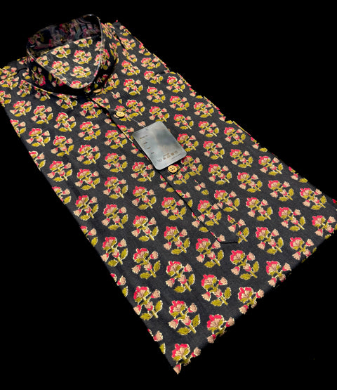 Pure cotton based Men’s Printed kurti (sizes mentioned in inches ,not according to the label on Kurti)size 46 kurti- Length 40 inches and size 48 -length 42 inches )