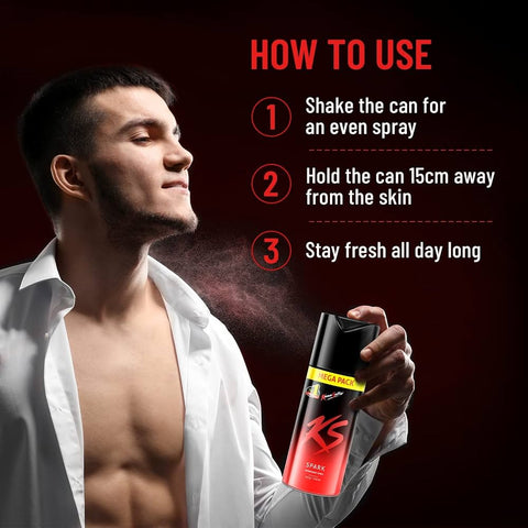 Long-Lasting Deodorant Body Spray for Men | Energizing Fresh Fragrance | All-Day Sweat & Odor Protection | Mega Pack 220ml | Strong Masculine Scent | Quick-Dry Formula | Daily Use Deodorant Spray for Confidence & Freshness