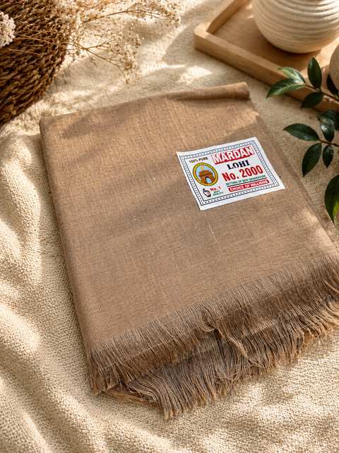 Men’s Plain pure Woollen Mardan Lohi/Shawl