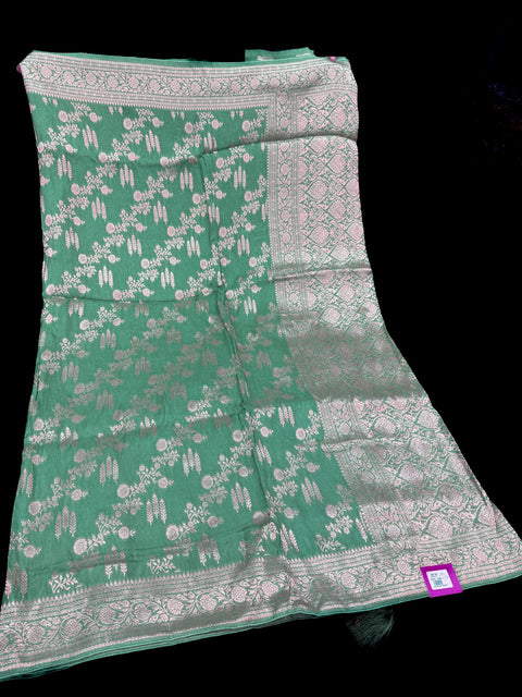 Very Very Soft Pure Brocade Banarasi Beautiful Saree (very soft to set the pleates)