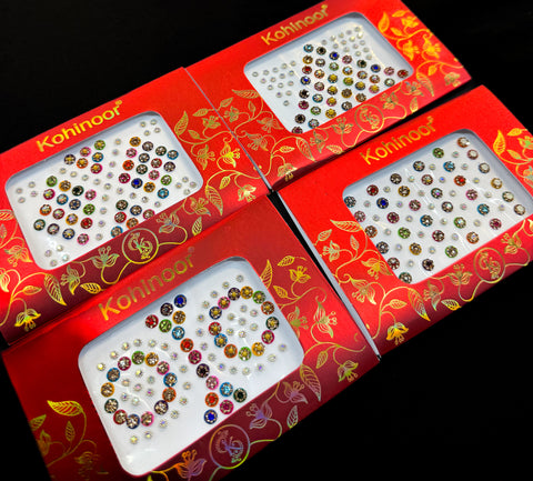 Golden stone Multicoloured  Bindi(price per pack)