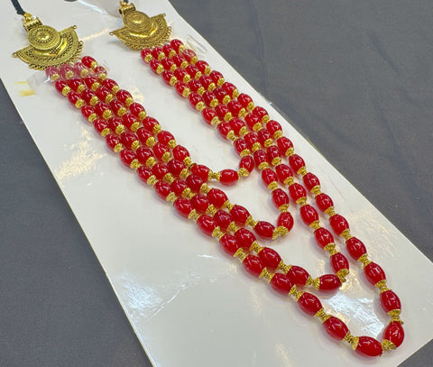 Pearls beautiful mala for groom sherwani