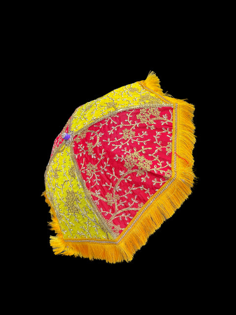 Embroidery design umbrella for wedding  /Haldi /Mehndi decor