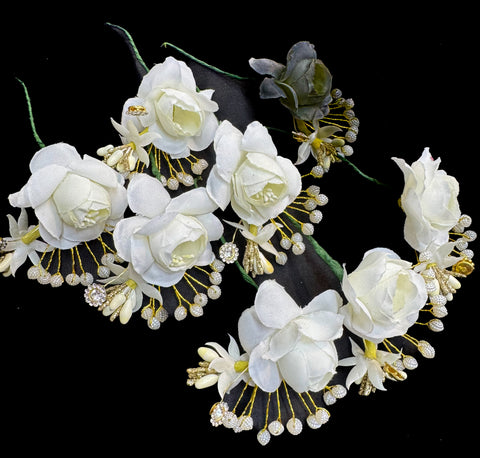 BEAUTIFUL RED FLOWER HAIR JURA PIN (EACH)