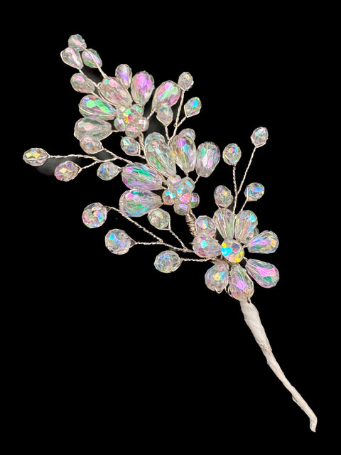 Beautiful crystal & Pearl Work Hair styling accessories (perfect for any hairstyle Curls or hair bun)