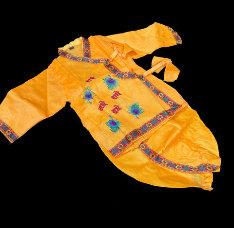 Cotton based beautiful krishna Costume with all accessories