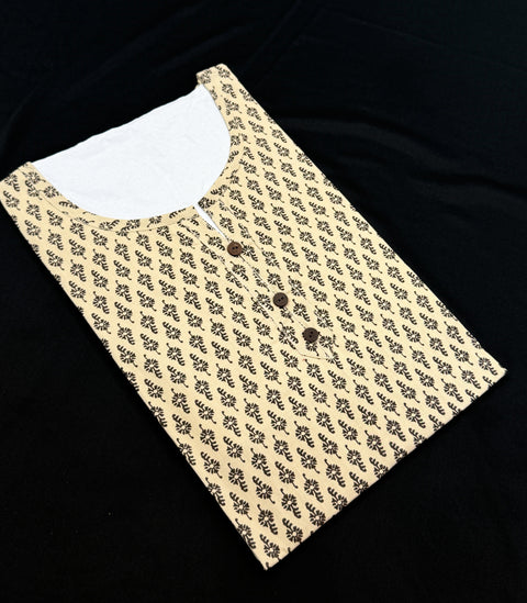 Pure Cotton based Printed short Kurti for girls /Ladies (Size 38 - length 28 inches, Size 42 ,46, 48 length -31 inches)sleeves 17 inch