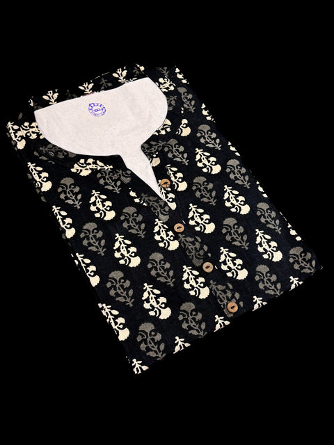 Pure Cotton based Printed short Kurti for girls /Ladies (Size 38 - length 28 inches, Size 42 ,46, 48 length -31 inches)sleeves 17 inch