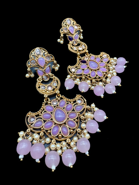 Original Polki with beautiful pearls heavy look Earrings with lite weight