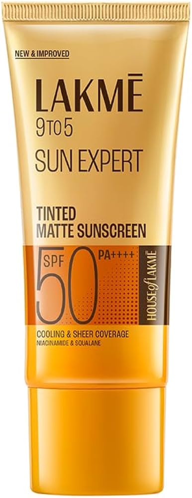 Lakme Tinted Sunscreen with Niacinamide for Even Toned Skin, SPF 50 PA+++, In-Vivo tested, 100ml