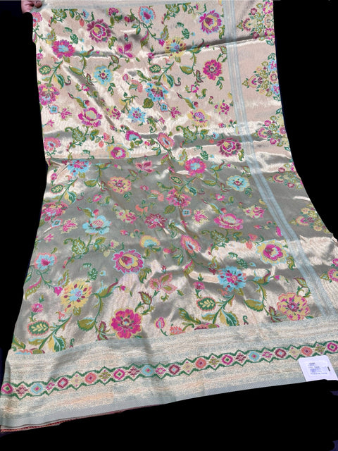Banarasi silk beautiful golden zari saree