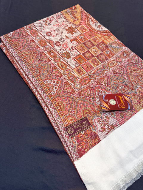 Women's Plain Pure woollen Kashmiri Shawl