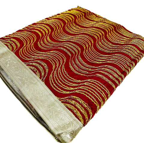 Silk Based embroidery work Rumala Sahib Double Set With Palkan