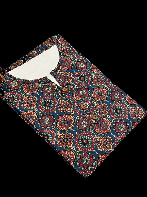 Pure Cotton based Printed short Kurti for girls /Ladies (Size 38 - length 28 inches, Size 42 ,46, 48 length -31 inches)sleeves 17 inch