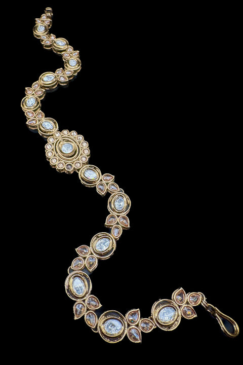 Beautiful crystal Polki stone sheeshpatti