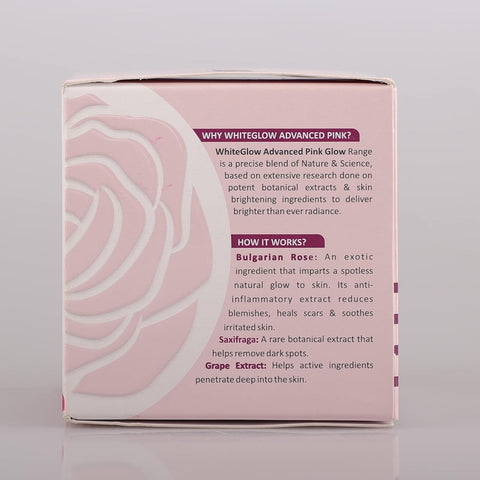 Lotus Herbals Whiteglow Advanced Pink Glow Brightening Cream | SPF 25 | PA+++ | For Dark Spots | Anti-Pollution | For All Skin Types | Preservative Free | 50g