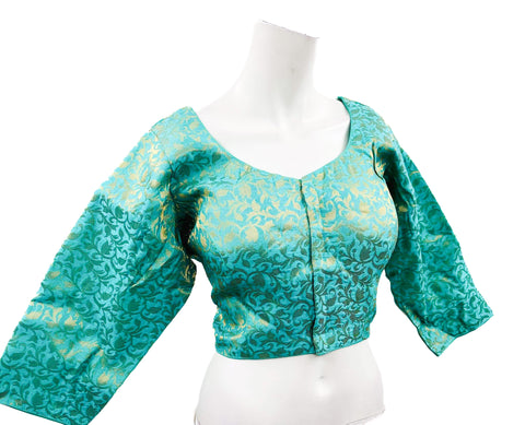 Brocade Silk Based Front Hook Open Beautiful Blouse