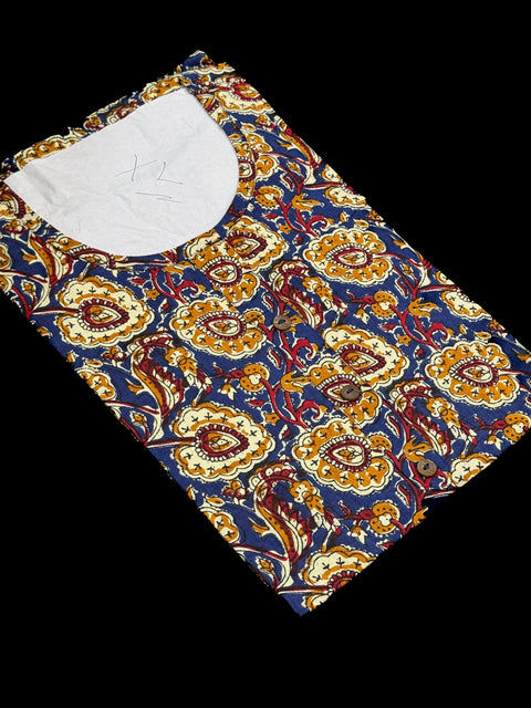 Pure Cotton based Printed short Kurti for girls /Ladies (Size 38 - length 28 inches, Size 42 ,46, 48 length -31 inches)sleeves 17 inch