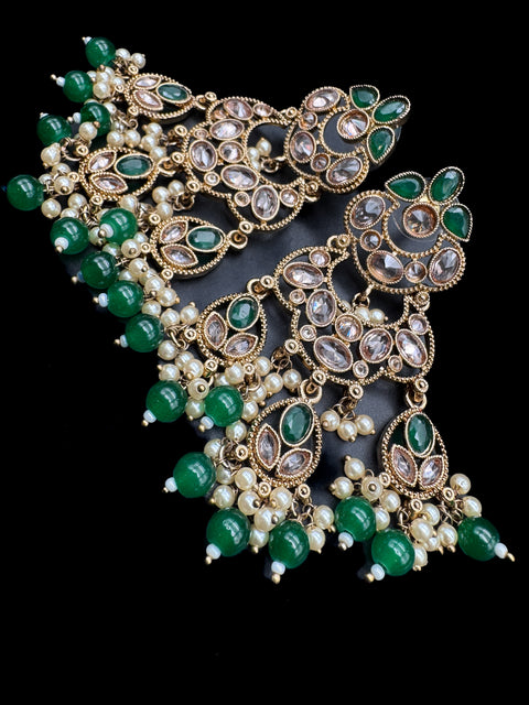 Beautiful Polki & Pearls work bigger earrings (very lite weight)
