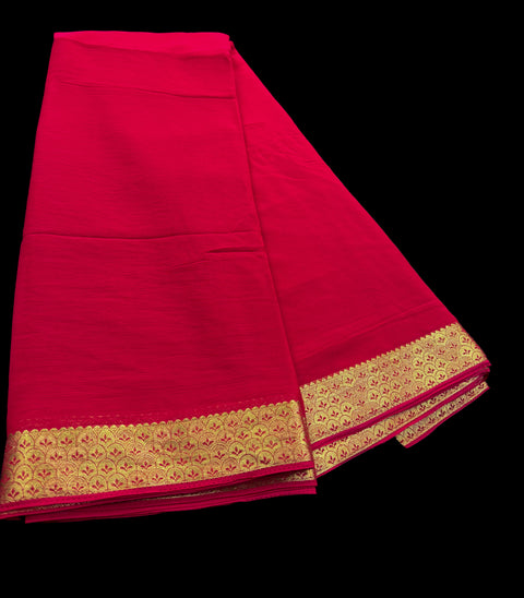 Very very soft pure chiffon georgette Beautiful zari border plain Saree