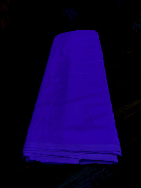 Royal Blue color Pure and soft Crepe Silk Fabric (per meter)