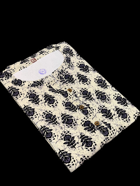 Pure Cotton based Printed short Kurti for girls /Ladies (Size 38 - length 28 inches, Size 42 ,46, 48 length -31 inches)sleeves 17 inch