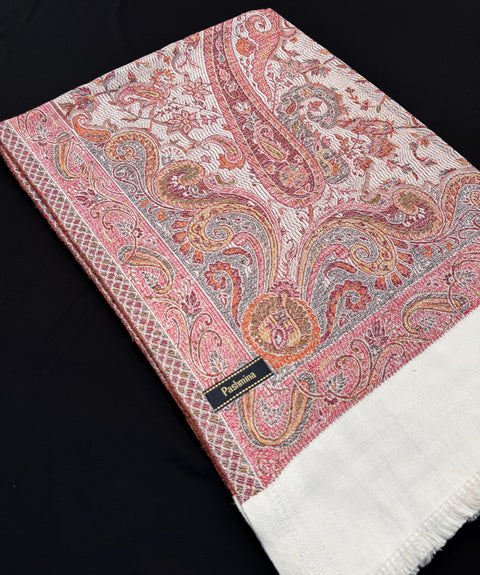 Women's Plain Pure woollen Kashmiri Shawl