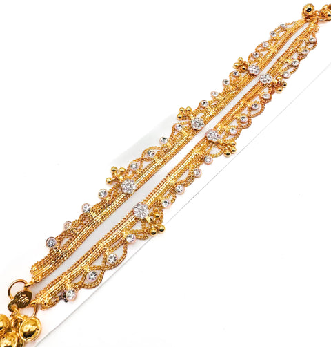 Stone work beautiful Anklets (pair)