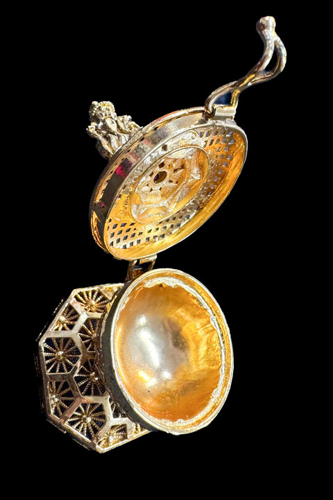 Lakshmi Ji Murti Imitation Sindoor Daani (Heavy metal good quality