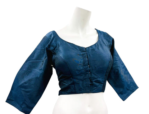 Raw Silk based Front Hook open Blouse