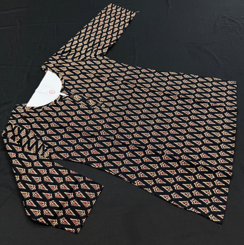 Pure Cotton based Printed short Kurti for girls /Ladies (Size 38 - length 28 inches, Size 42 ,46, 48 length -31 inches)sleeves 17 inch