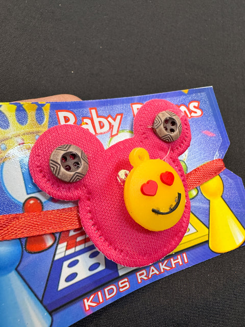 Smiley Kids Rakhi in light blink pack