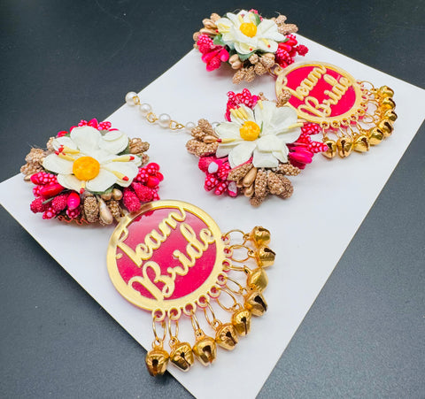 Beautiful Earrings with tikka
