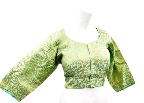 Brocade Silk Based Front Hook Open Beautiful Blouse