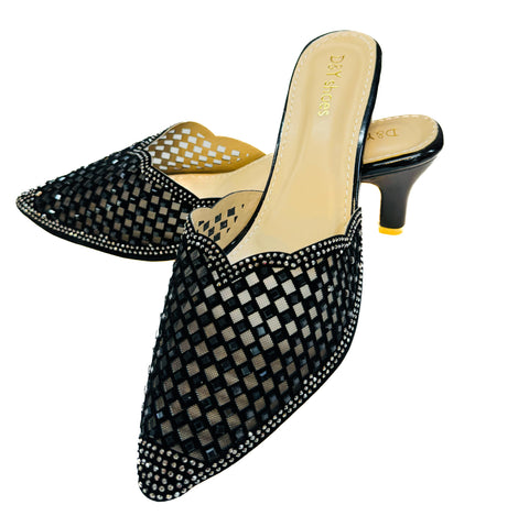 Crystal & Jerkan Stone Heels