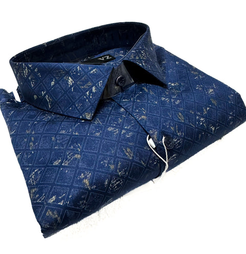 Cotton based beautiful mat look printed Shirt