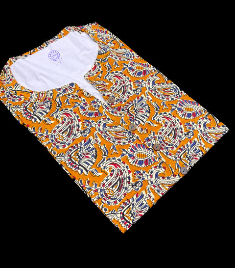 Pure Cotton based Printed short Kurti for girls /Ladies (Size 42 and 46, length -31)