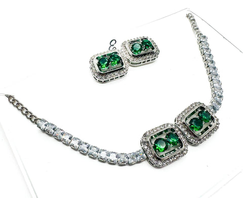 Crystals work small size Necklace set