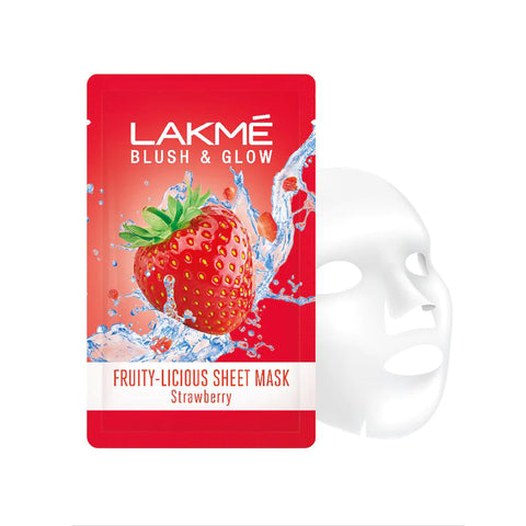 Lakme Blush & Glow Fruity Licious Strawberry Sheet Mask