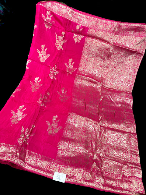 Beautiful Very Soft Pure Dola Silk Beautiful Saree (very soft to set the pleates)
